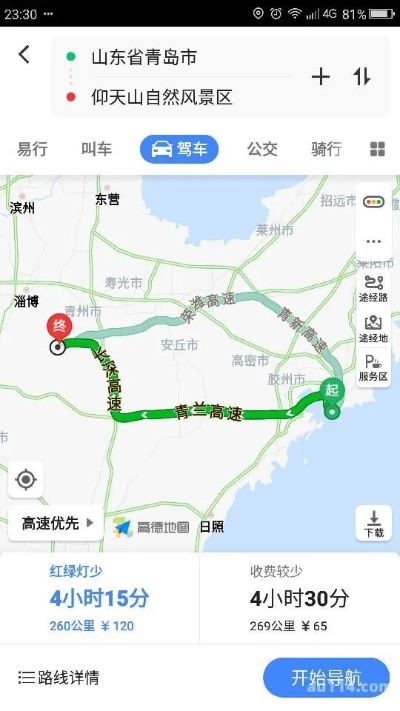 太谷到青岛路过哪些地方